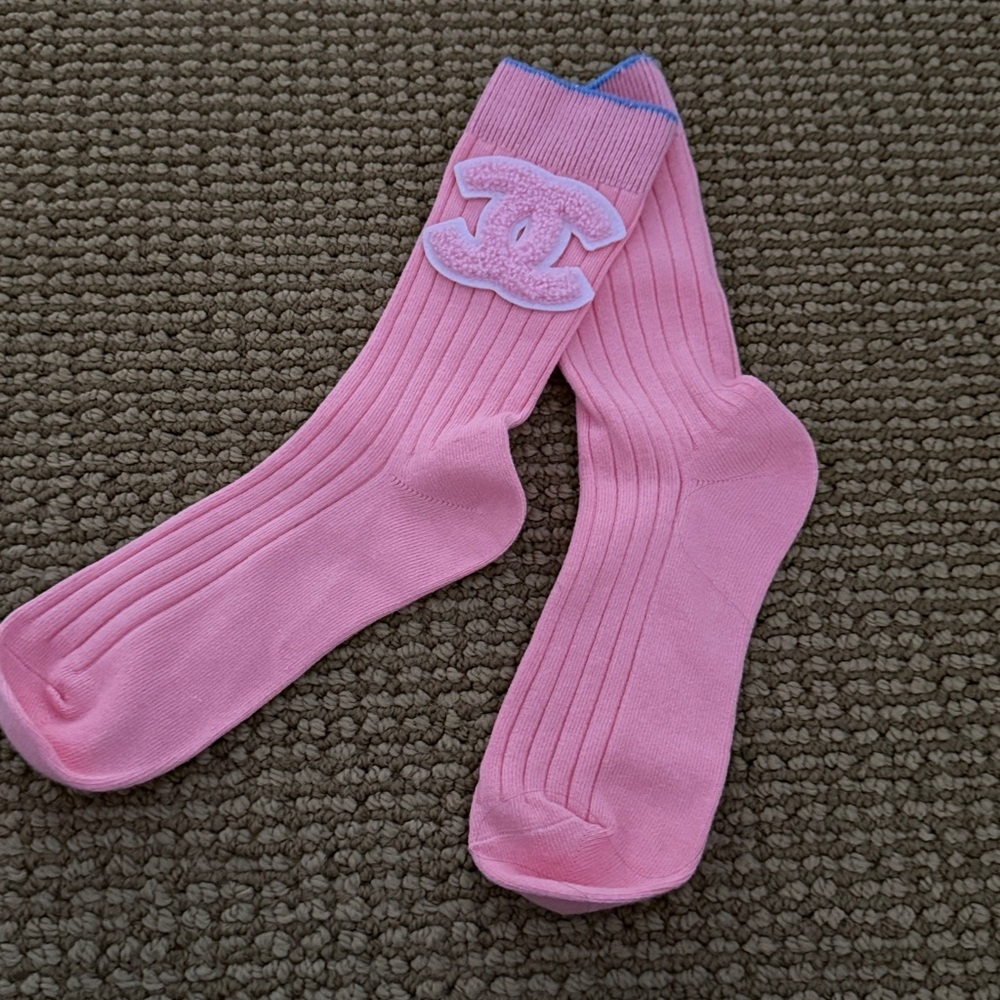 Pink Socks with Logo - Picture 2 of 2
